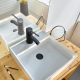 Bonde universelle laiton noir mat pour lavabo vasque avec ou sans trop plein - 30724564