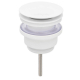 Bonde universelle laiton blanc mat pour lavabo vasque avec ou sans trop plein - 30724962