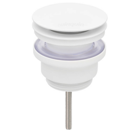Bonde universelle laiton blanc mat pour lavabo vasque avec ou sans trop plein - 30724962