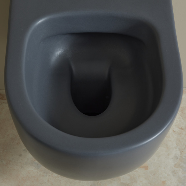 Pack WC Rapid SL autoportant + cuvette sans bride grise knidos