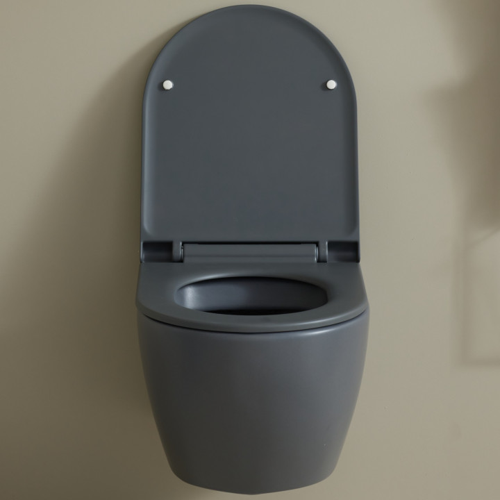 Pack WC Rapid SL autoportant + cuvette sans bride grise knidos