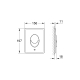 Plaque de déclenchement WC Grohe chromé finition mate - 38505P00
