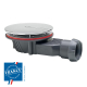 Bonde de douche horizontale extraplate 58 mm diam. 90 - chromé - 30723392