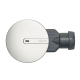 Bonde de douche horizontale extraplate 58 mm diam. 90 - chromé - 30723392