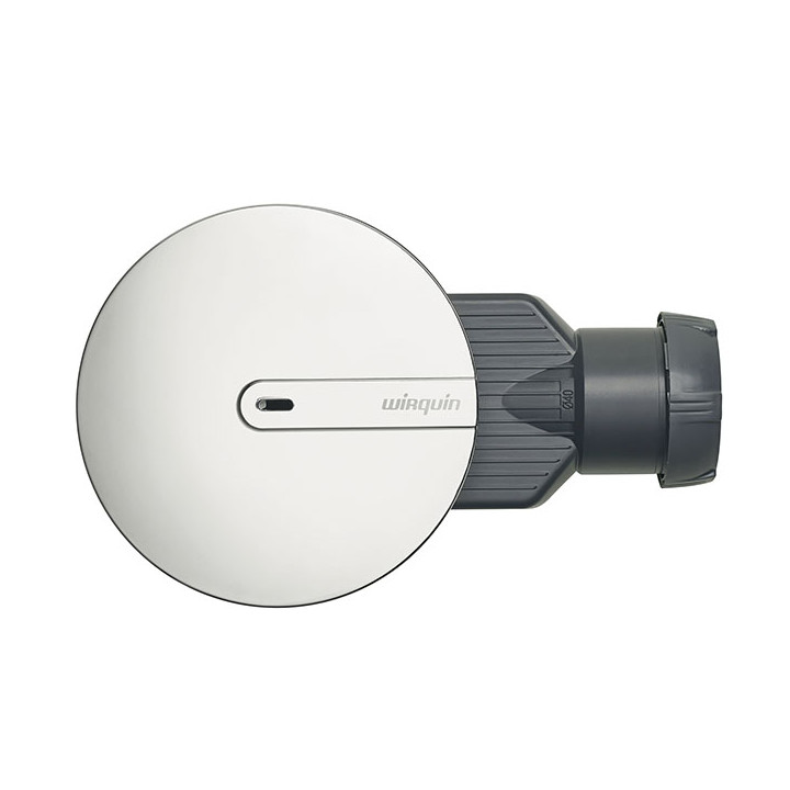 Bonde de douche horizontale extraplate 58 mm diam. 90 - chromé - 30723392