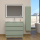 Meuble salle de bain 100 cm A poser - Plan vasque c&eacute;ramique - Vert mat - Karaib 2