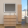 Meuble salle de bain 100 cm A poser - Plan vasque c&eacute;ramique - Effet ch&ecirc;ne sonoma - Karaib 2