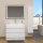 Meuble salle de bain 100 cm A poser - Plan vasque c&eacute;ramique - Blanc mat - Karaib 2
