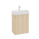 Meuble salle de bain faible profondeur 50 cm x 30 cm Chêne vincenza strié à suspendre Vetti