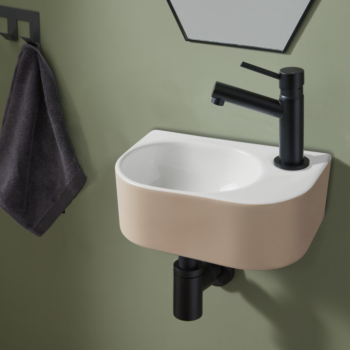 LAVE MAINS PAREO BLANC BEIGE