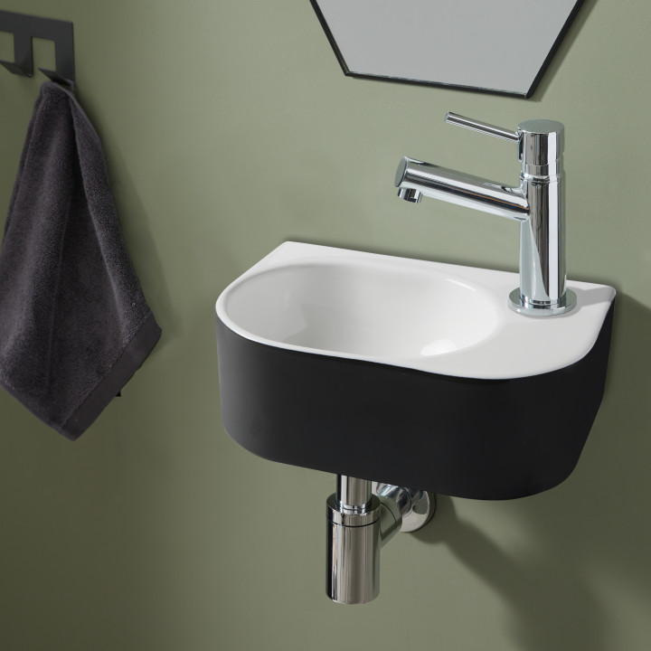 LAVE MAINS PAREO BLANC NOIR