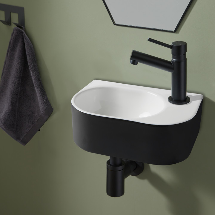 LAVE MAINS PAREO BLANC NOIR