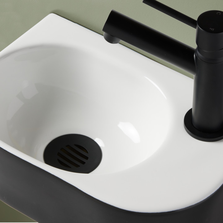 LAVE MAINS PAREO BLANC NOIR