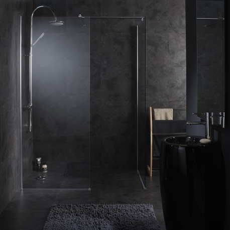 Combi paroi de douche walk-in 80cm + 80cm x 195cm