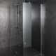 Combi paroi de douche walk-in 80cm + 80cm x 195cm