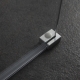 Ensemble double paroi de douche fixe italienne + retour latéral 80x195 cm aluminium chromé verre securit 8 mm réversible