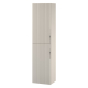 Meuble colonne de salle de bain H 160 cm striée cachemire mat à suspendre - Tirso