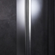 Paroi de douche fixe italienne 120x195 cm inox chromé verre de sécurité 8 mm réversible