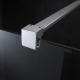 Paroi de douche fixe 120X195 cm tout inox haute qualité