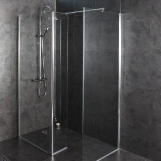 Achat ensemble de paroi de douche en verre avec porte mobile