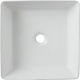 Vasque à poser carrée 38.5 cm - Blanc brillant - Rebords fins - Carrare