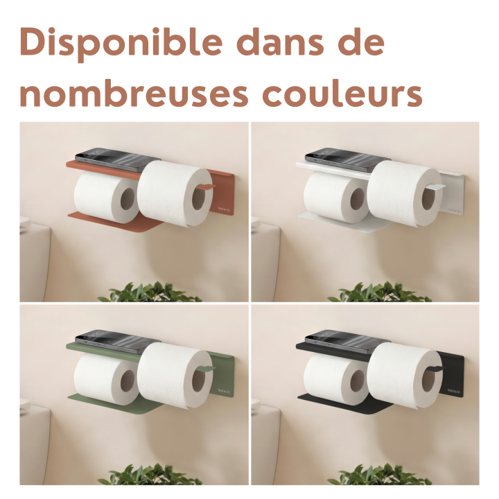 Porte-papier toilette double Lizan Marron - Wenko