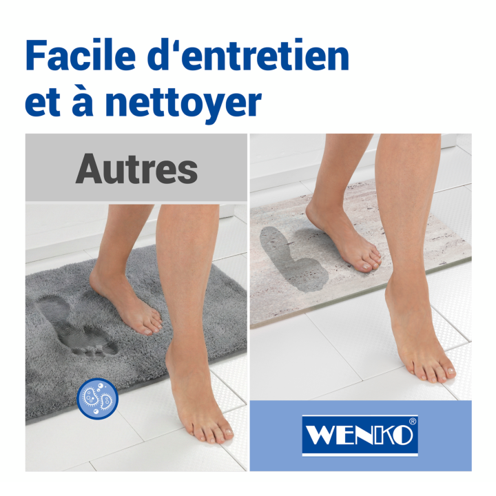 Tapis de bain diatomite Puna Pierre 80x50 - Wenko