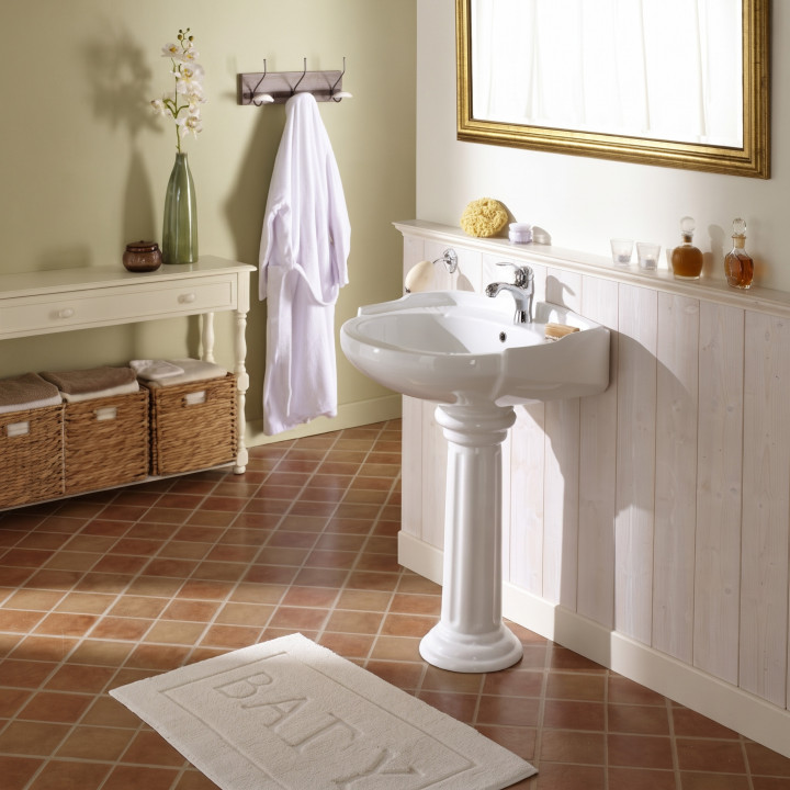 Lavabo Colonne en Céramique Style Antique – Élégance Intemporelle