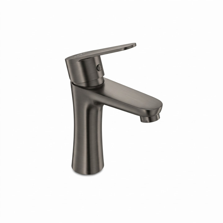 Mitigeur lavabo gris graphite Craft - Design compact et élégant 16.7 cm