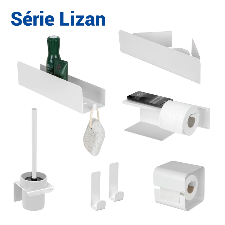 Porte-papier toilette double Lizan Blanc - Wenko