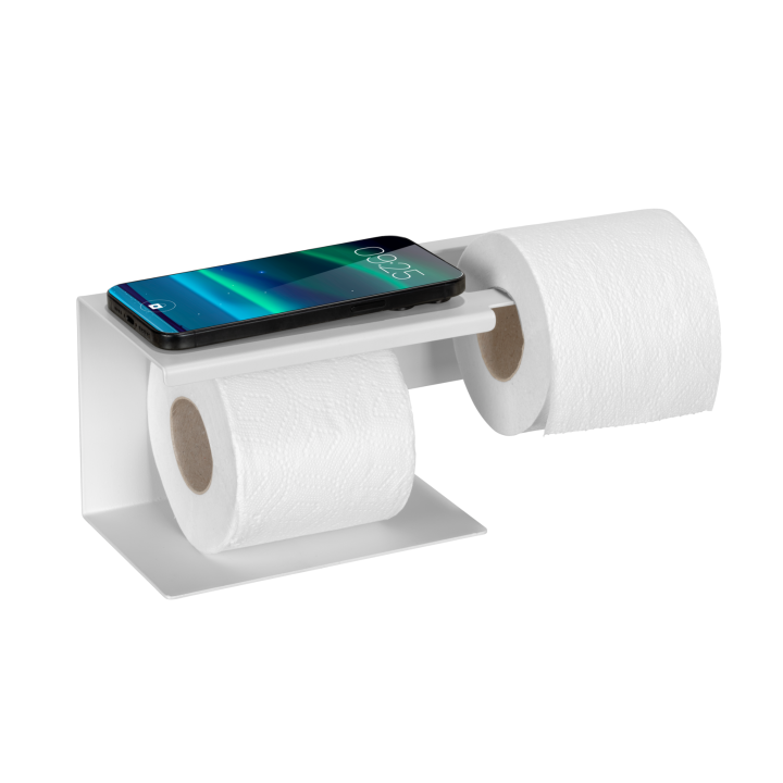 Porte-papier toilette double Lizan Blanc - Wenko