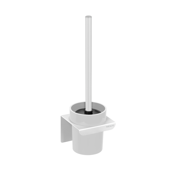 Brosse WC murale Lizan Blanc sans perçage - Wenko