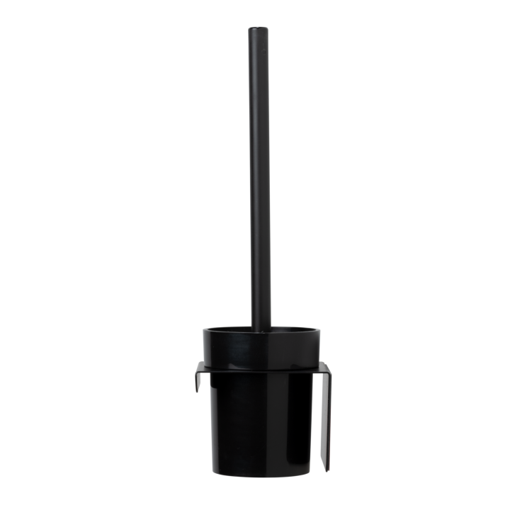 Brosse WC murale Lizan Noir sans perçage - Wenko