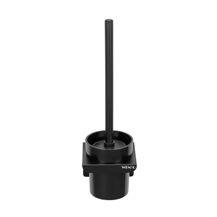 Brosse WC murale Lizan Noir sans perçage - Wenko