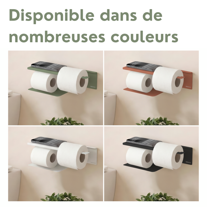Porte-papier toilette double Lizan Vert - Wenko