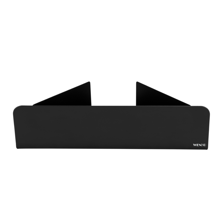 Etagere d'angle de douche sans percage inox noir Lizan Wenko
