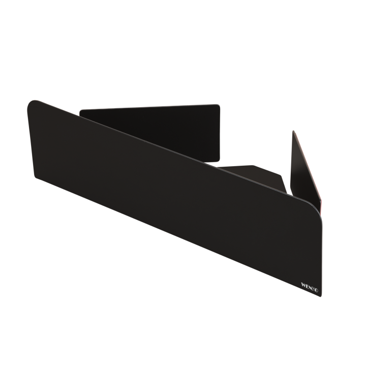 Etagere d'angle de douche sans percage inox noir Lizan Wenko