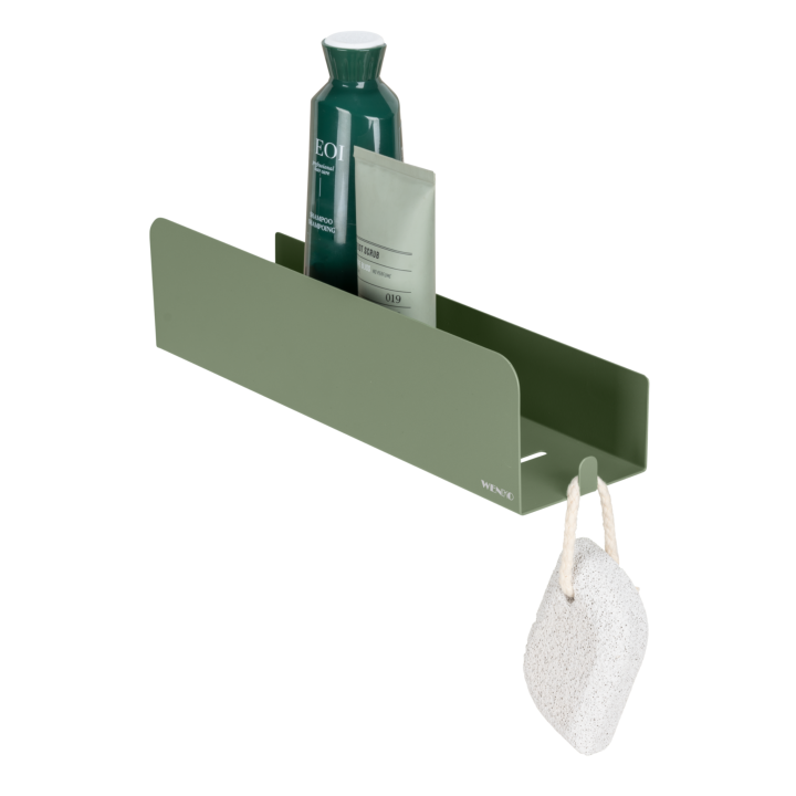 Étagère de Douche Adhésive Inox Vert Mat Lizan Wenko