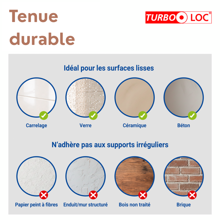 Étagère de Douche Adhésive Inox Marron Mat Lizan Wenko