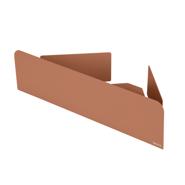 Etagere d'angle de douche sans percage inox marron Lizan Wenko