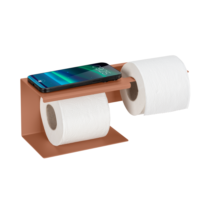 Porte-papier toilette double Lizan Marron - Wenko