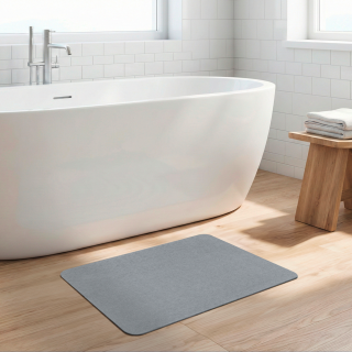 Tapis de bain diatomite Simi Gris 60x39 - Wenko