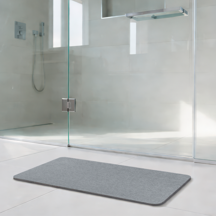 Tapis de bain diatomite Simi Gris 60x39 - Wenko