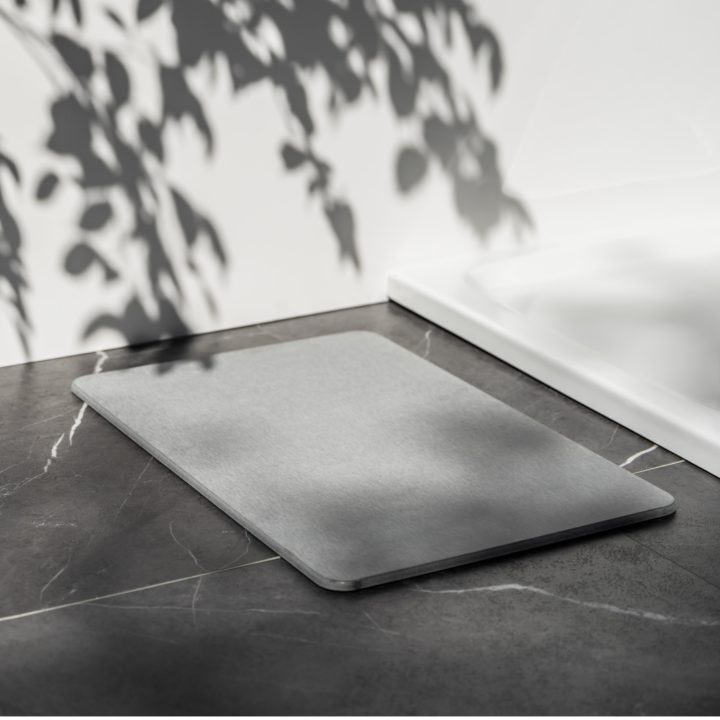Tapis de bain diatomite Simi Gris 60x39 - Wenko