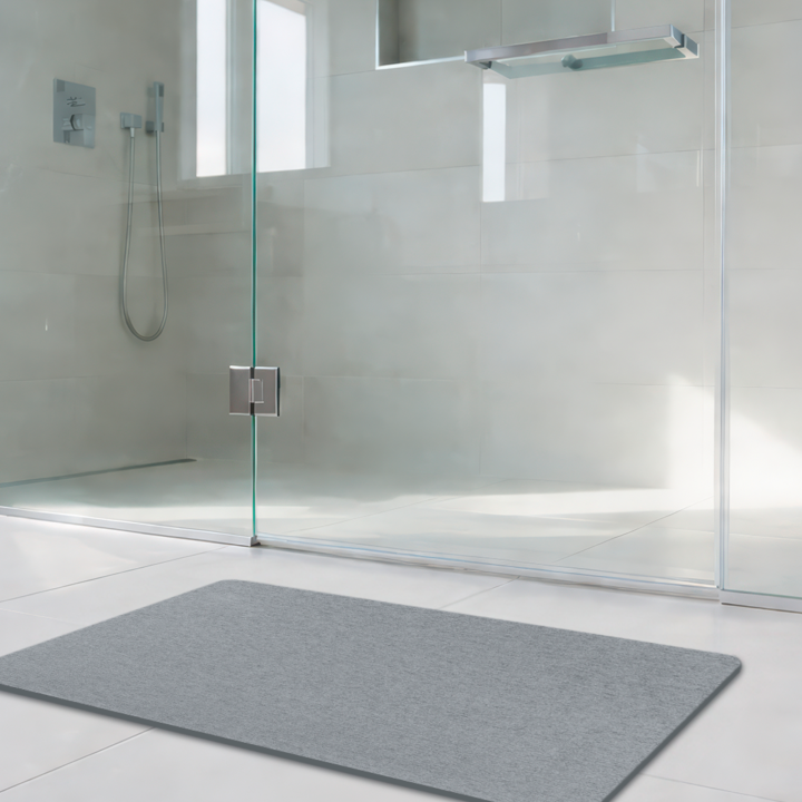 Tapis de bain diatomite Simi Gris 80x50 - Wenko
