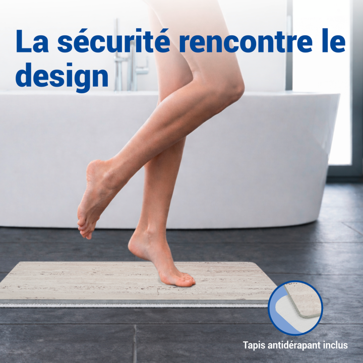 Tapis de bain diatomite Puna Pierre 60x39 - Wenko