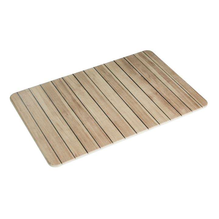 Tapis de bain diatomite Lepiana Bois 60x39 - Wenko