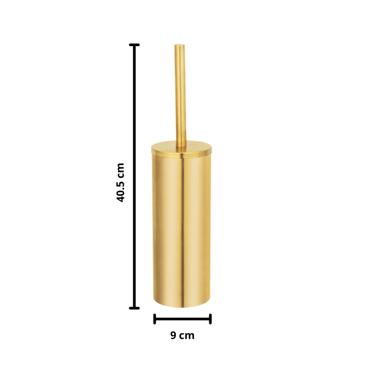 Brosse WC à Poser Orea Inox Doré Wenko | Tête Silicone