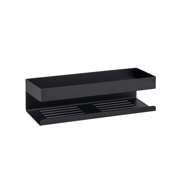 Étagère douche 30 cm inox noir mat Genova Wenko
