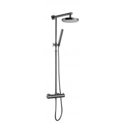 Colonne de douche effet inox NF